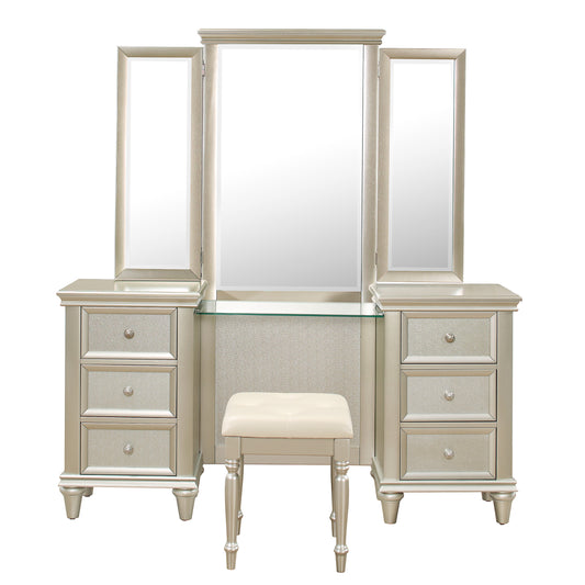 1928-15* - (3)Vanity Dresser with Mirror