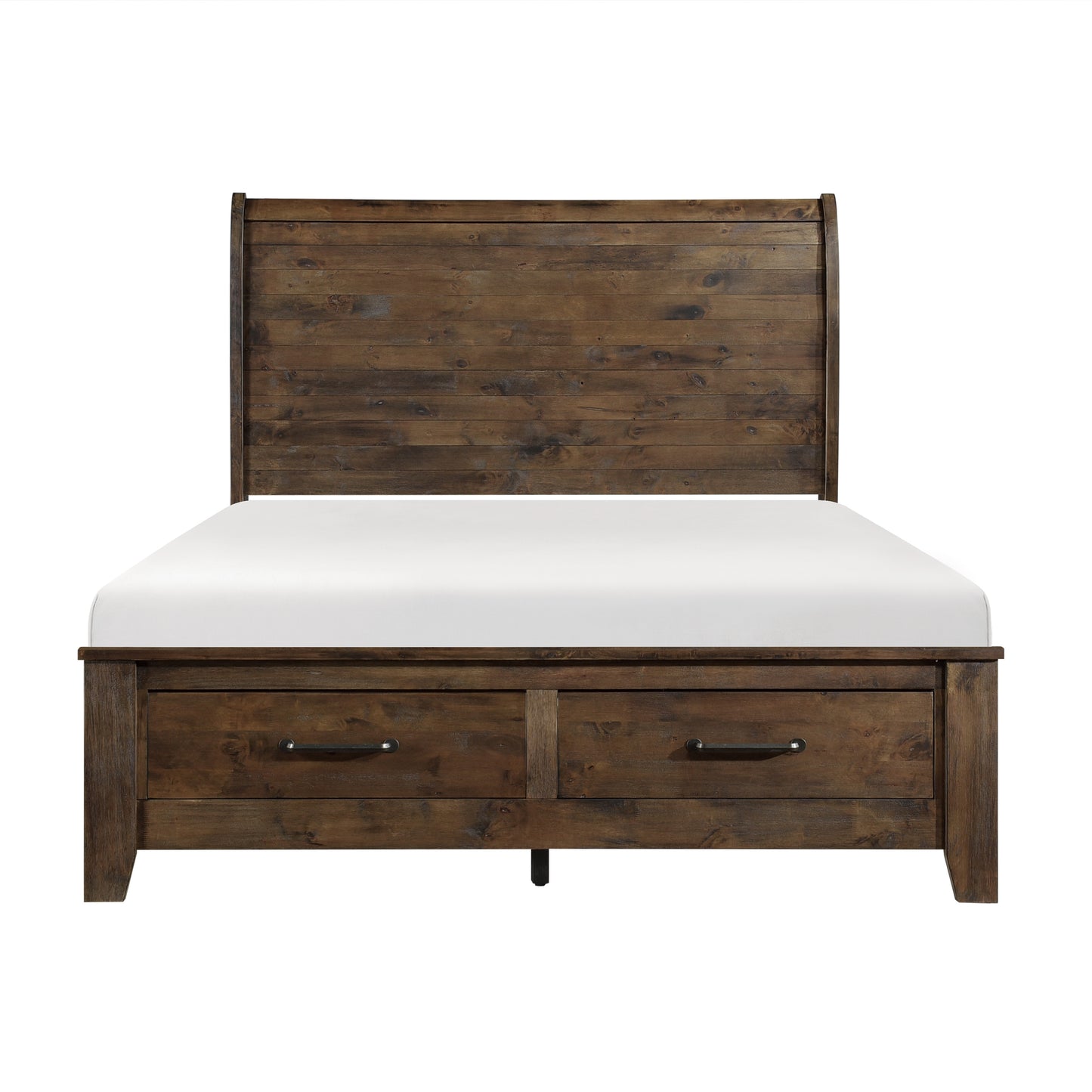 1957-1* - (3)Queen Sleigh Platform Bed with Footboard Storage