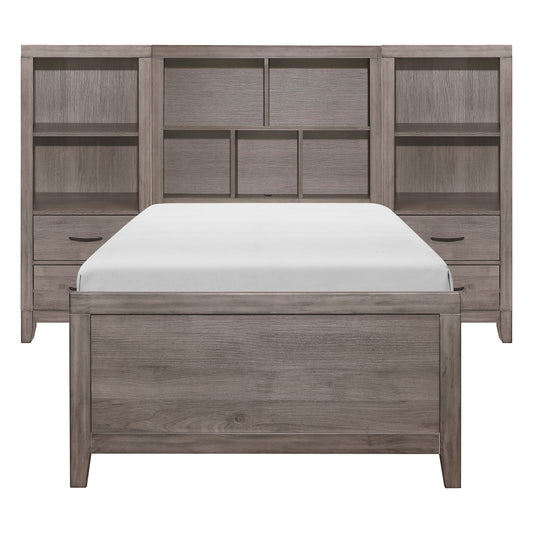2042NBT*WBT - 4pc Set Twin Wall Bed with Toy Boxes (TB+2PNS+TFT)