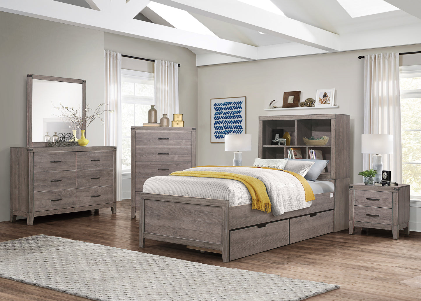 2042NBT-1* - (3) Twin Platform Bed