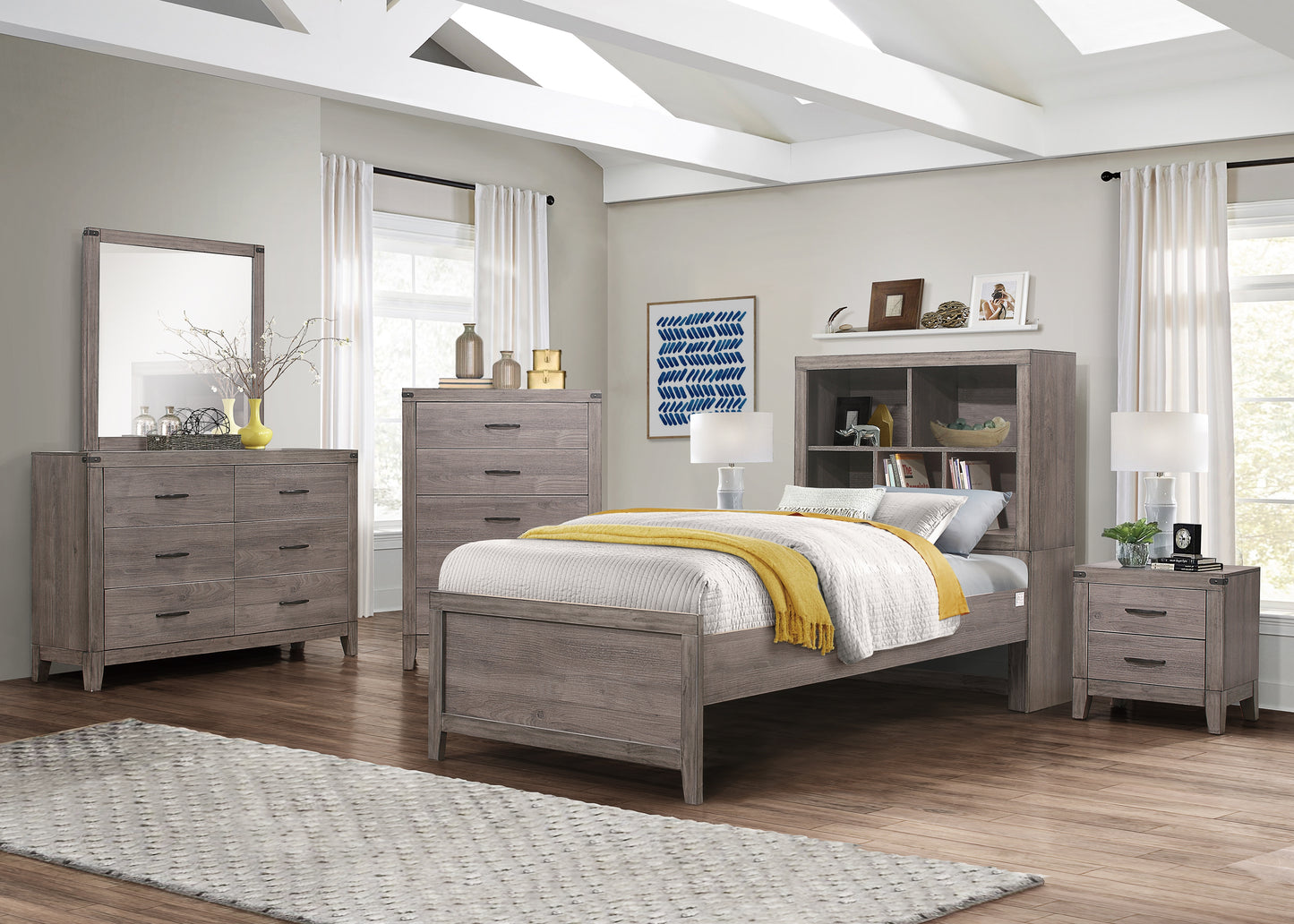 2042NBT-1* - (3) Twin Platform Bed