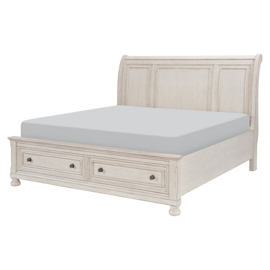 2259W-1* - (3) Queen Platform Bed with Footboard Storage