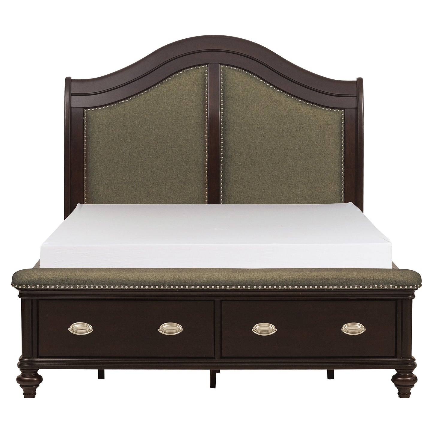 2615KDC-1EK* - (3)Eastern King Sleigh Platform Bed