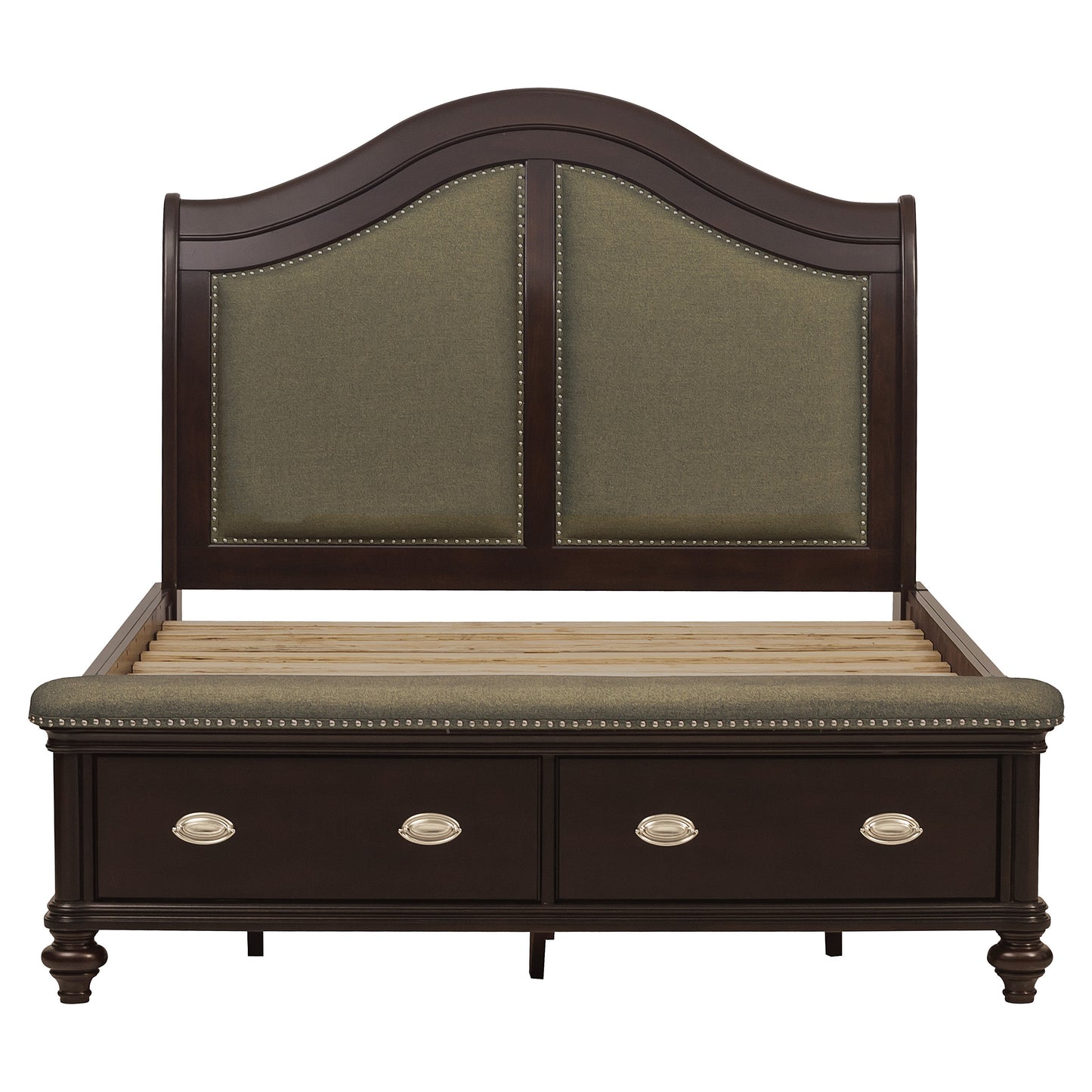 2615KDC-1EK* - (3)Eastern King Sleigh Platform Bed