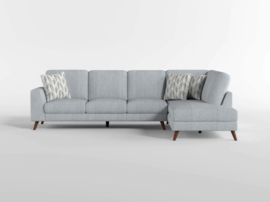 9644BGY*23L5R - (2)2-Piece Sectional with Right Chaise