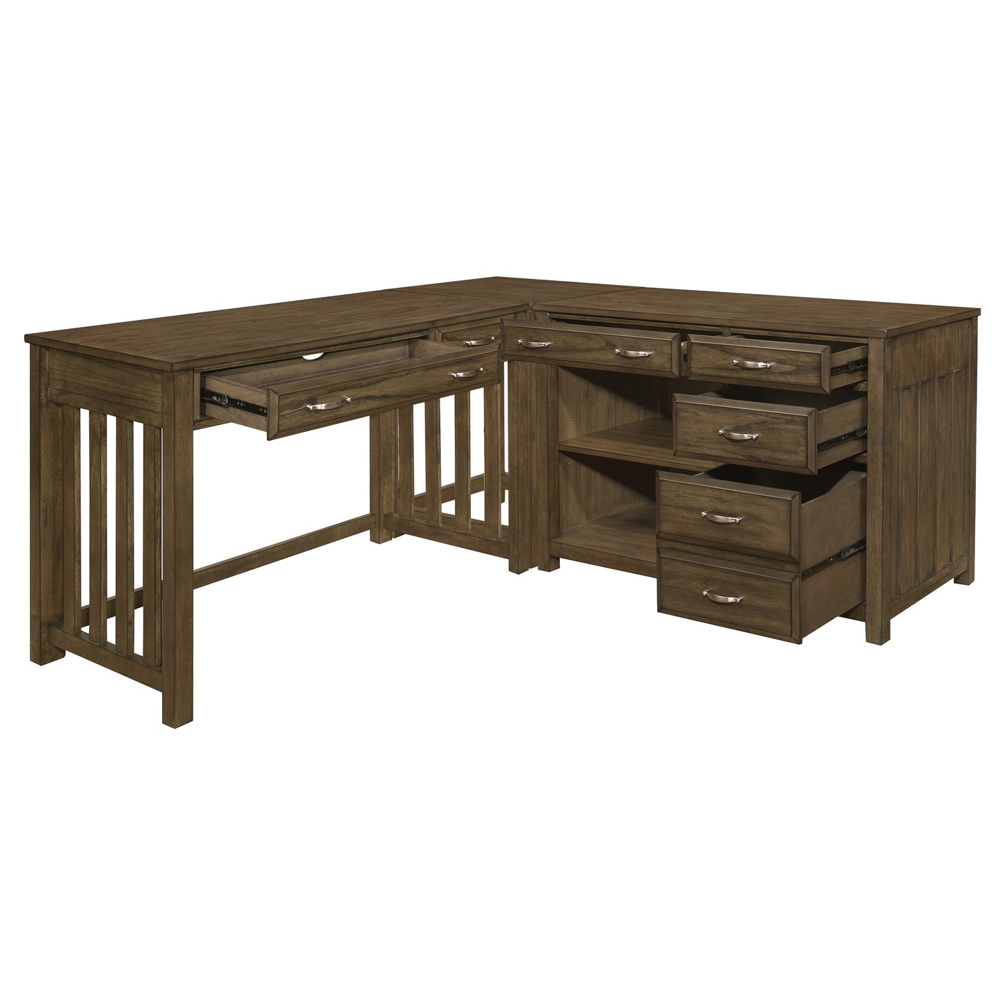 4522*3 - 3pc Corner Desk (Desk+Corner+Credenza)