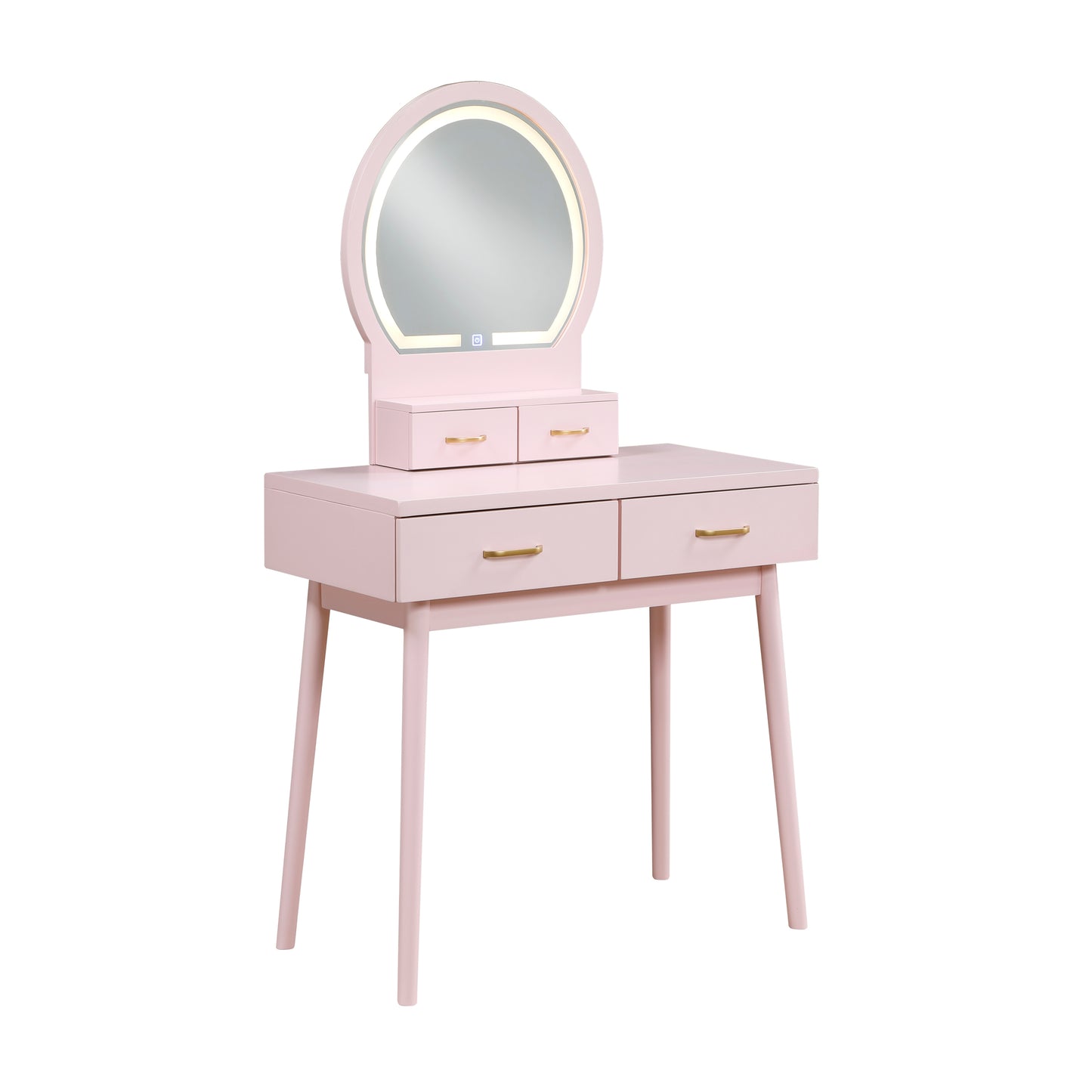 4565PK - Vanity Dresser with Mirror and Stool