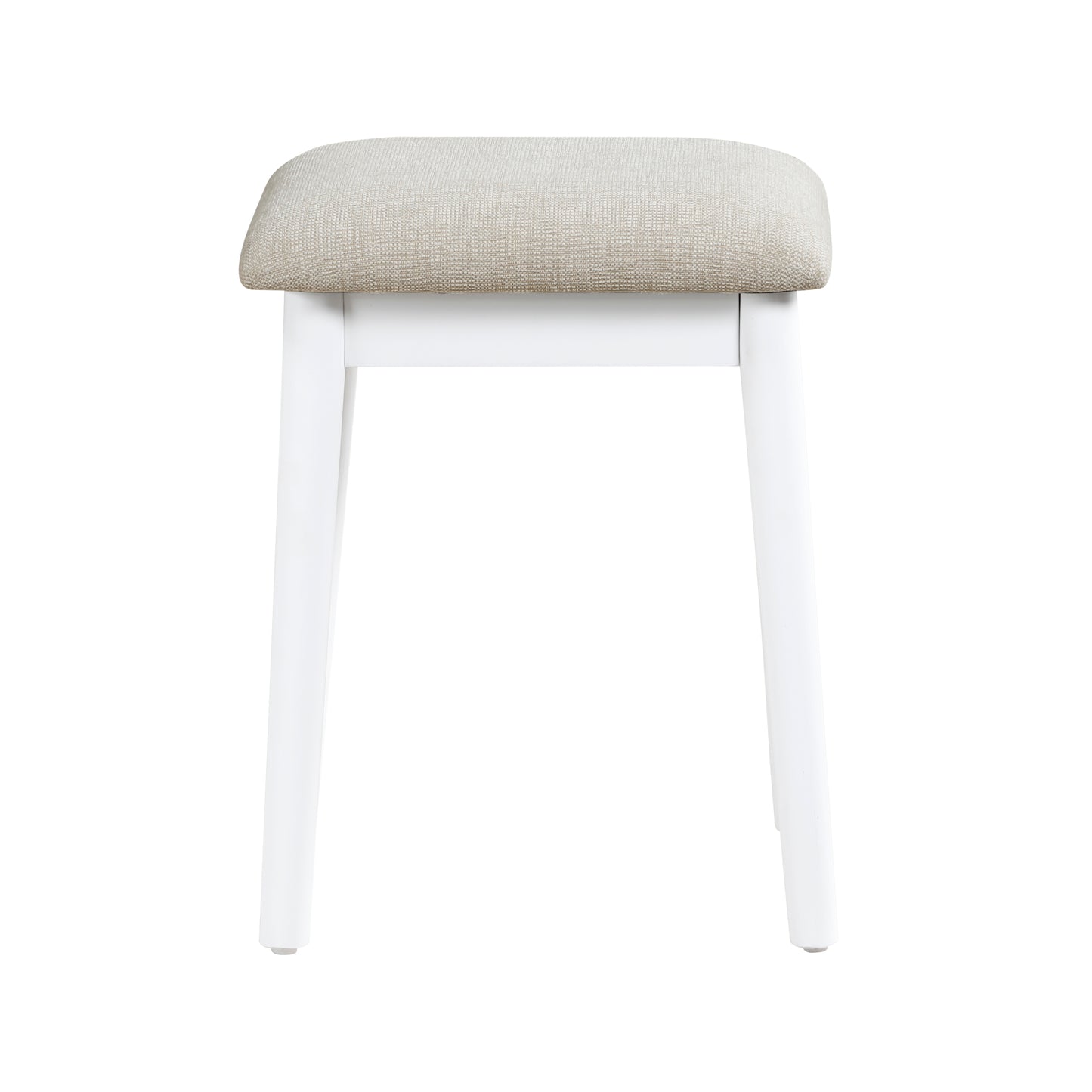 4565WH - Vanity Dresser with Mirror and Stool