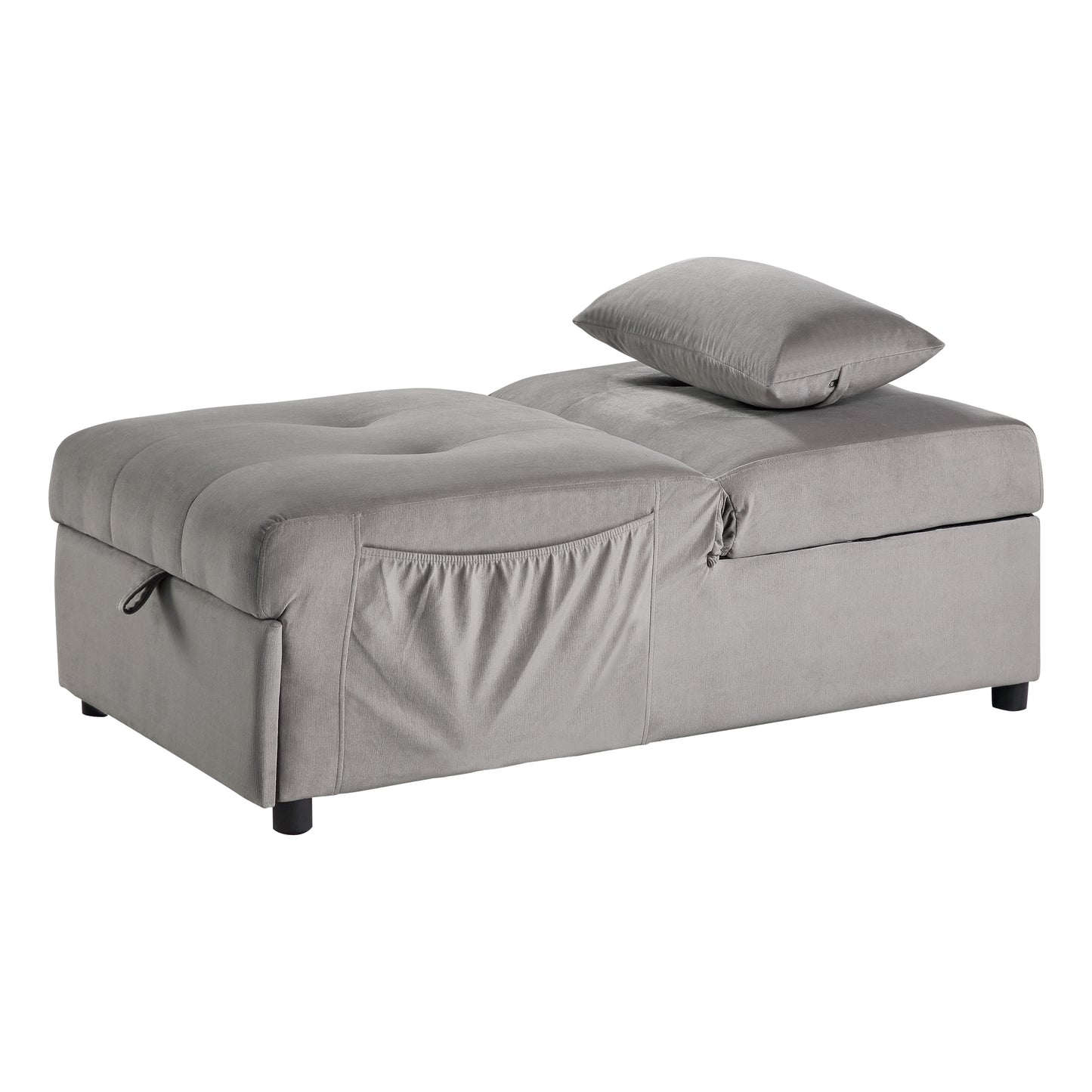 4615-F4 - Lift Top Storage Bench with Pull-out Bed