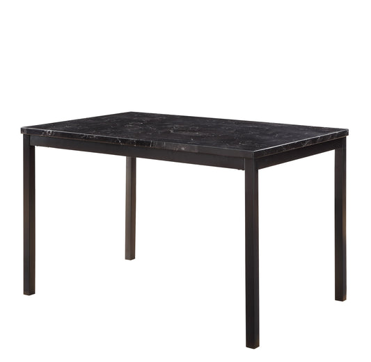 2601BK-48 - Dining Table, Faux Marble Top