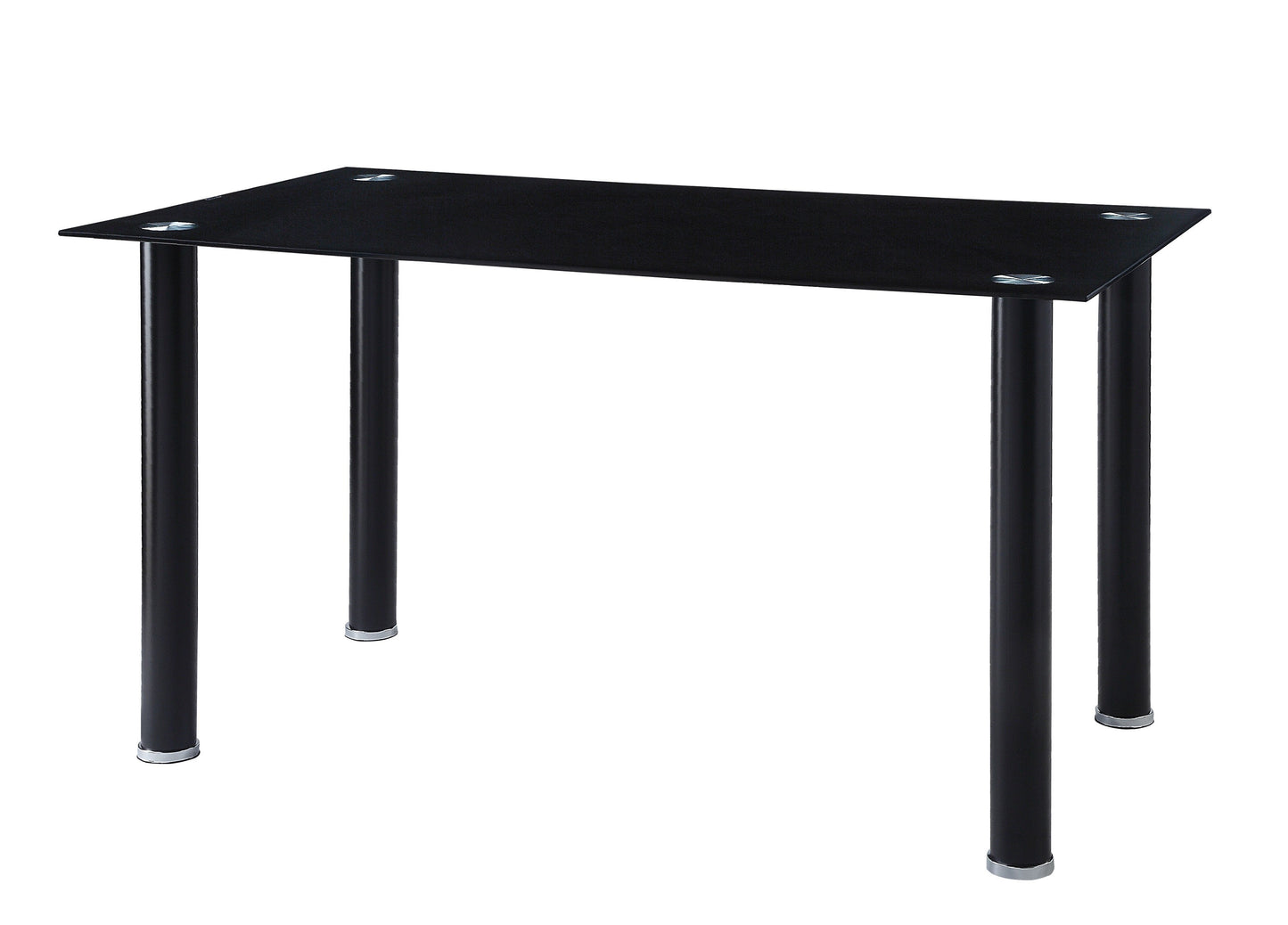5538BK* - (2)Dining Table, Glass Top