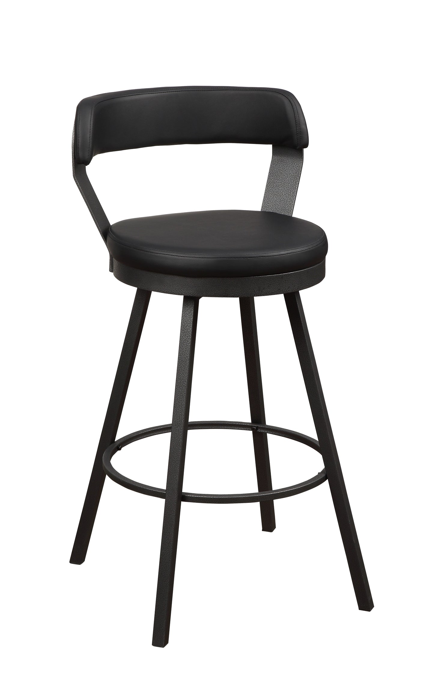 5566-29BK - Swivel Pub Height  Chair, Black