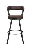 5566-29BR - Swivel Pub Height Chair, Brown