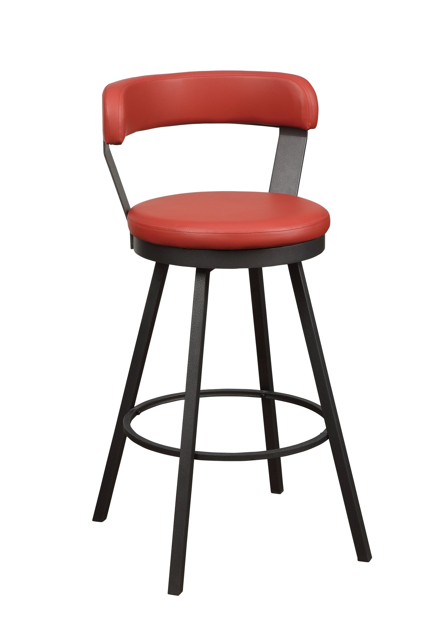 5566-29RD - Swivel Pub Height Chair, Red