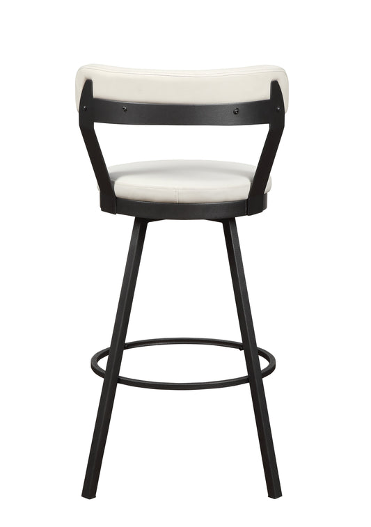 5566-29WT - Swivel Pub Height Chair, White