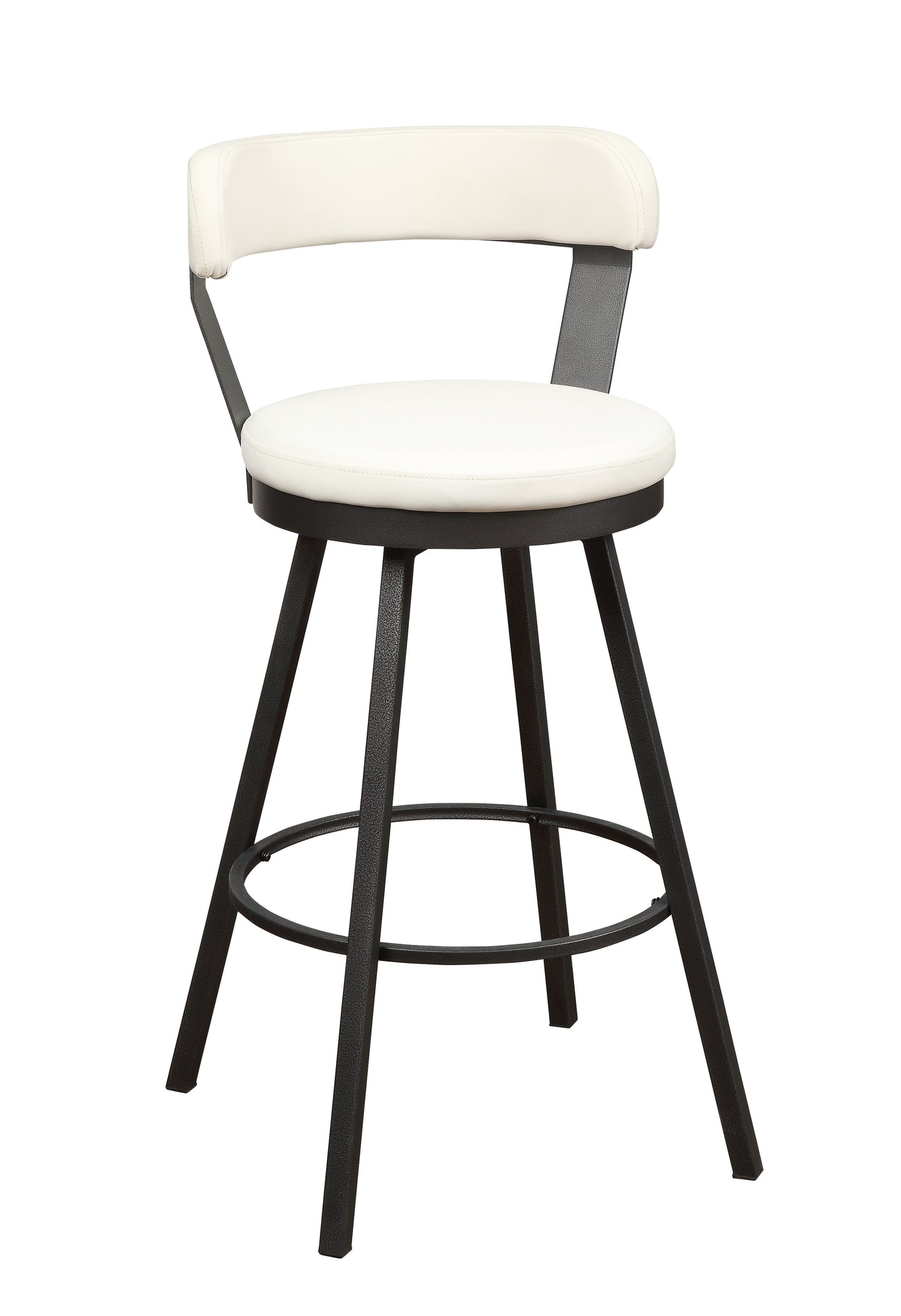 5566-29WT - Swivel Pub Height Chair, White