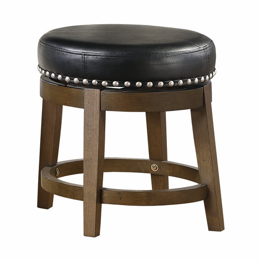 5681BLK-18 - Round Swivel Stool, Black