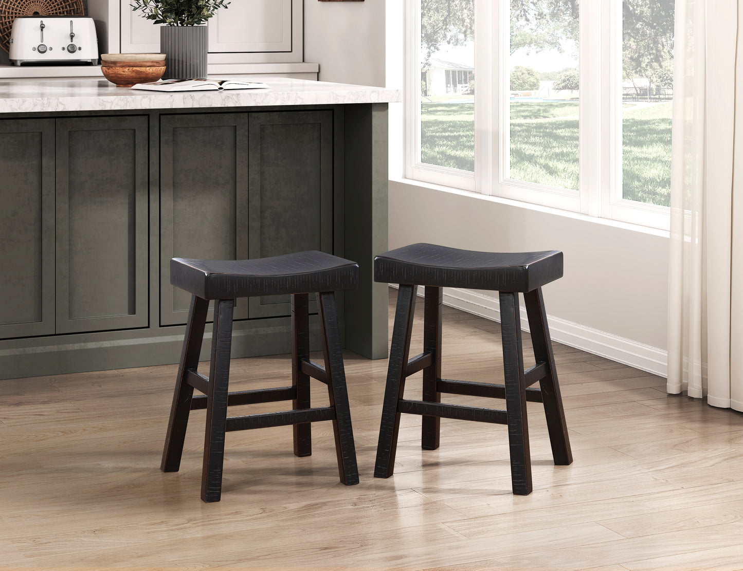 5687BLK-24 - Counter Height Stool