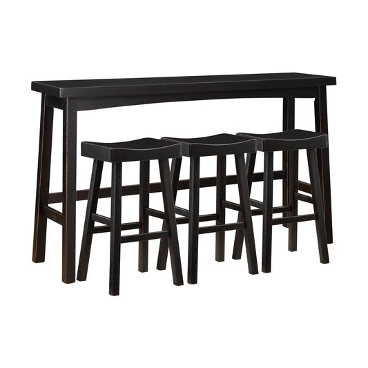 5687BLK-424P - 4-Piece Pack Pub Height Set
