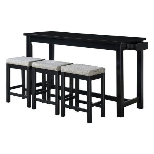 5713BK - 4-Piece Pack Counter Height Set