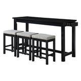5713BK - 4-Piece Pack Counter Height Set