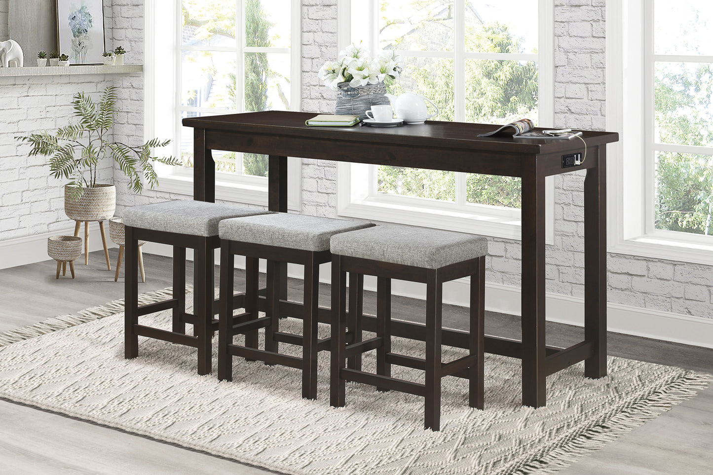 5713ES - 4-Piece Pack Counter Height Set