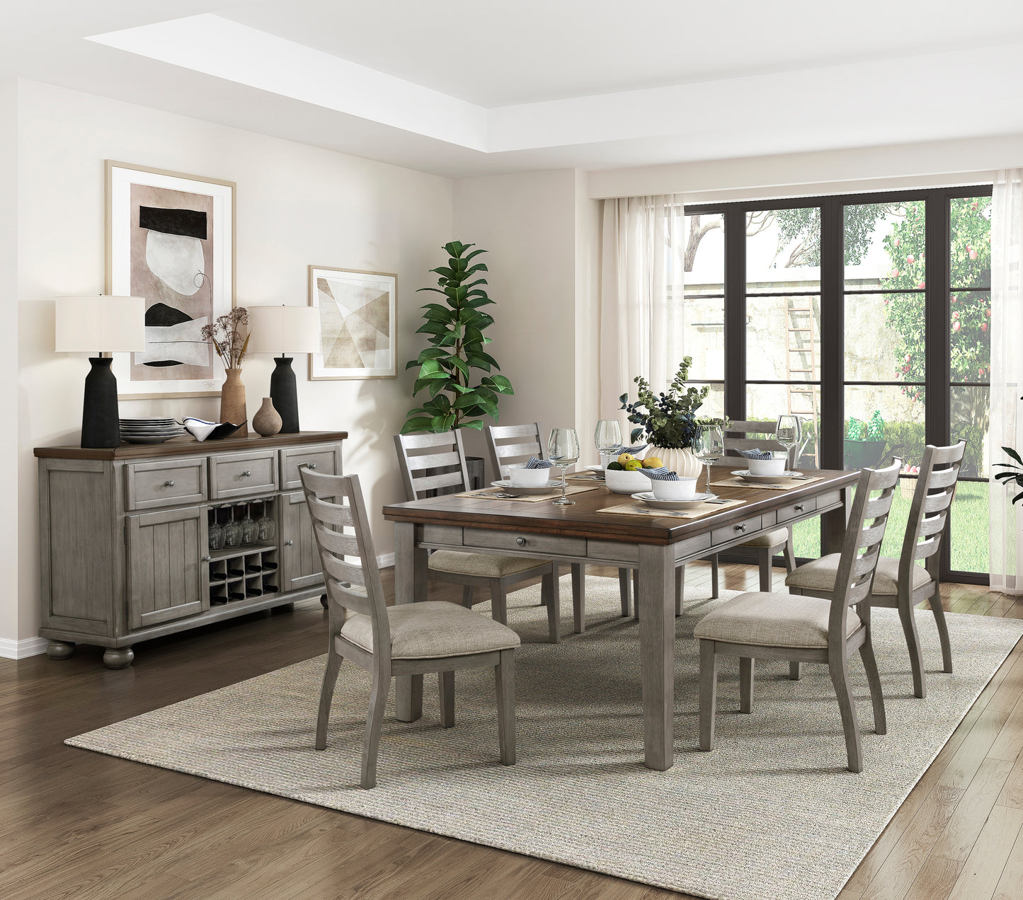 5761GY-78 - Dining Table