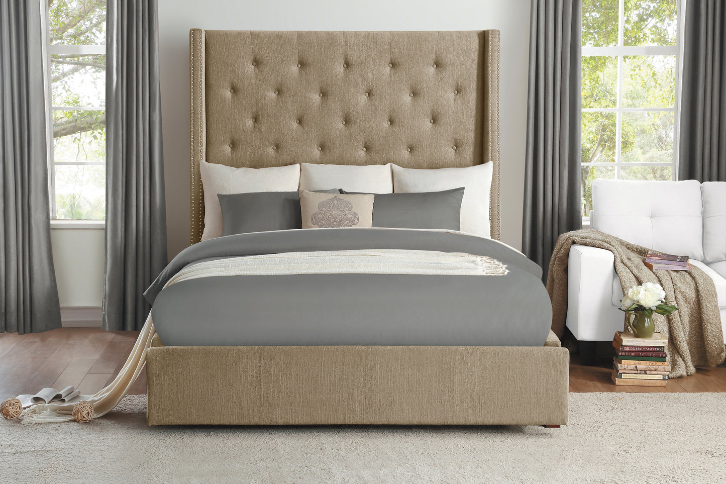 5877BR-1* - (2)Queen Platform Bed