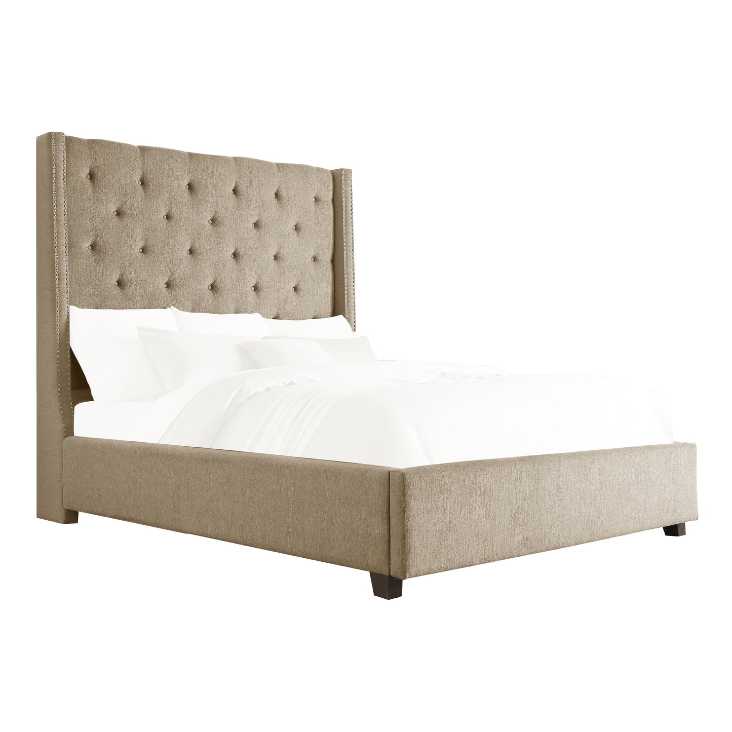 5877FBR-1DW* - (3)Full Platform Bed with Storage Footboard