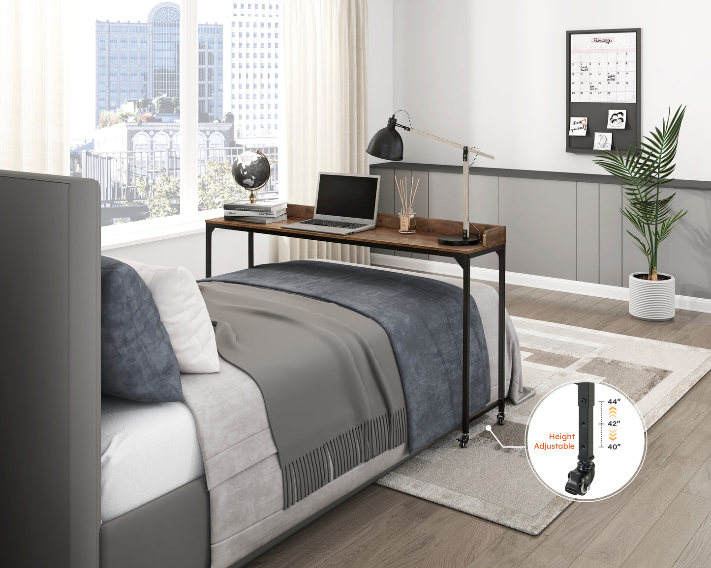 5963BR-22 - Over The Bed Desk