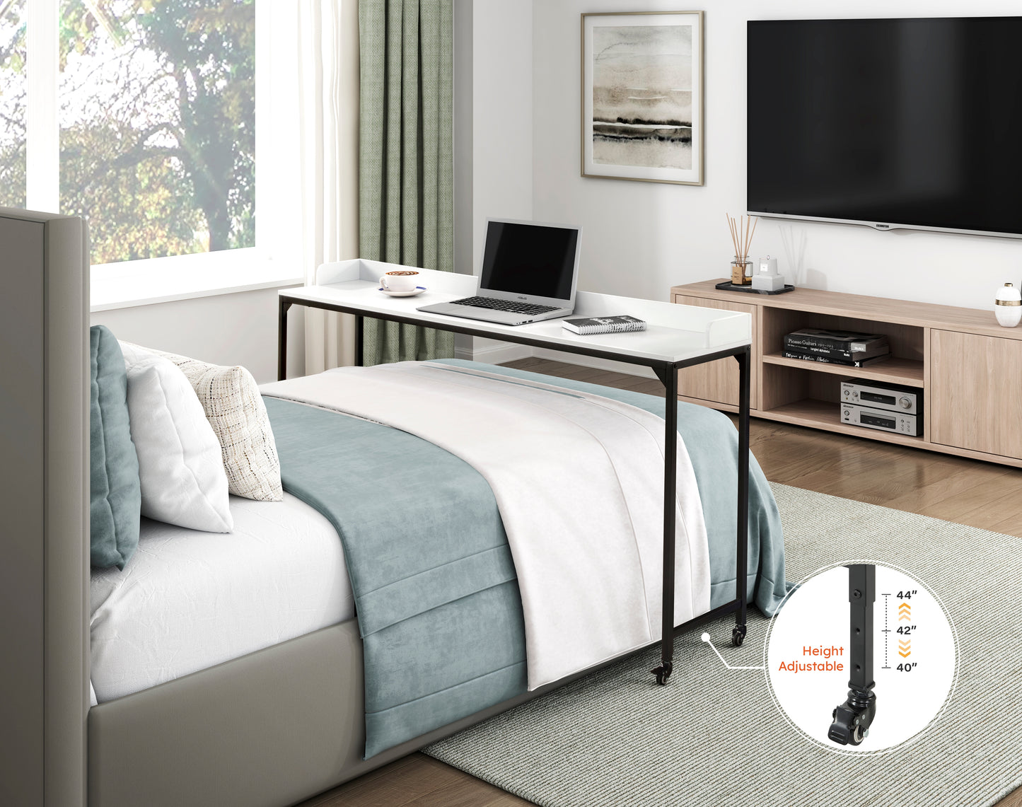 5963WH-22 - Over The Bed Desk