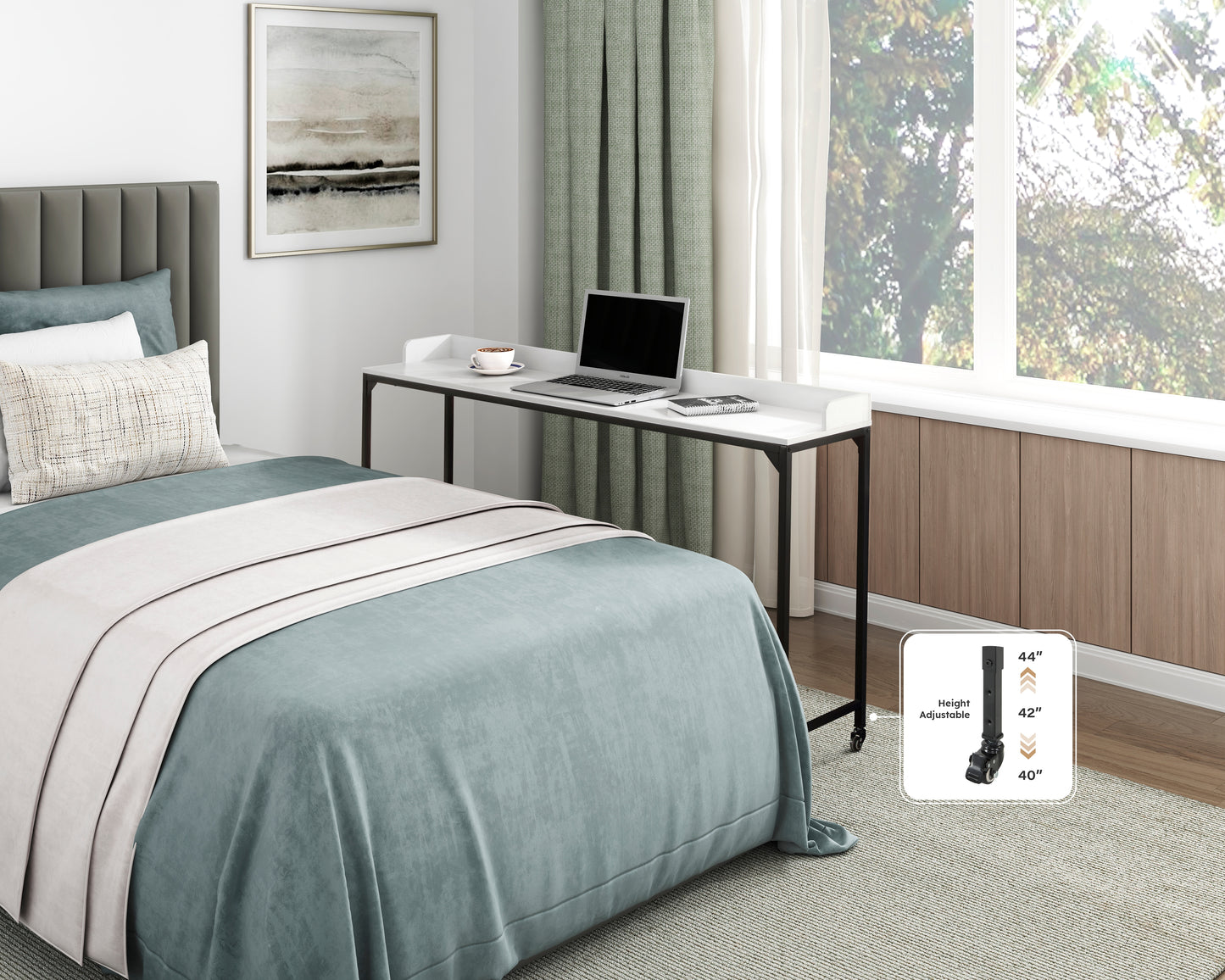 5963WH-22 - Over The Bed Desk