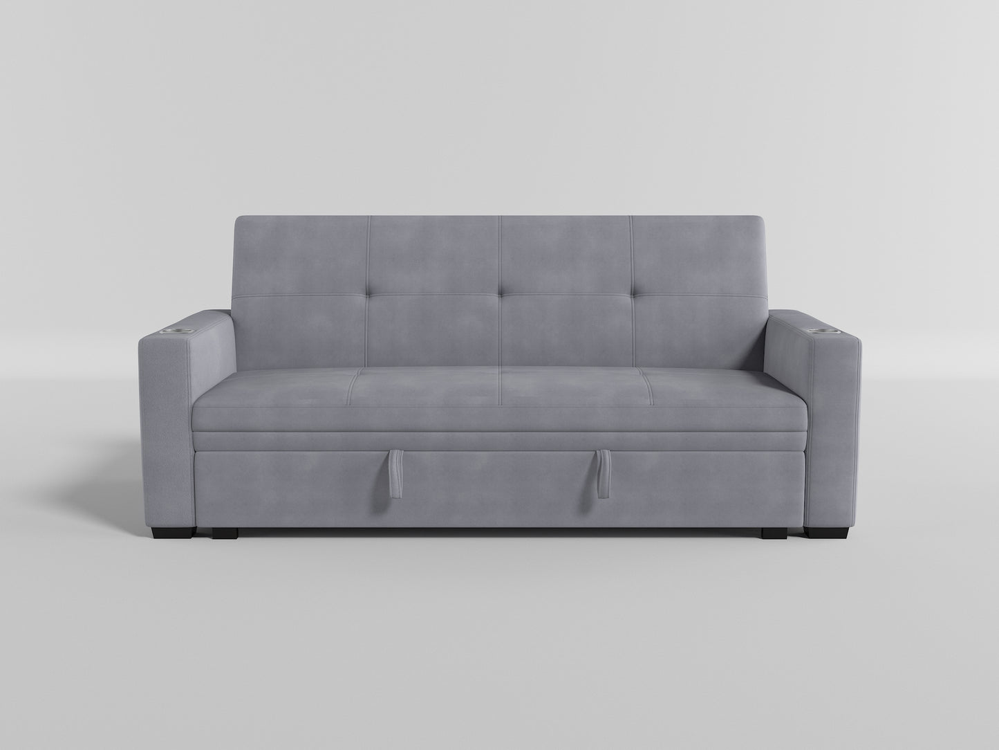 9258 - Convertible Sofa with Hidden Storage, Cup Holders and Charging Ports