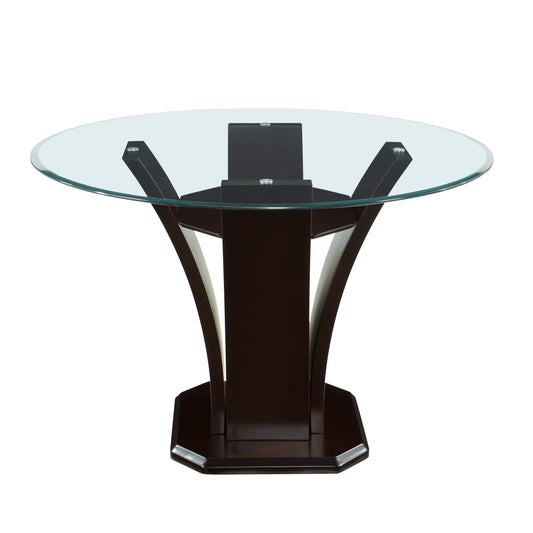 710-36RD* - (3)Round Counter Height Table, Glass Top