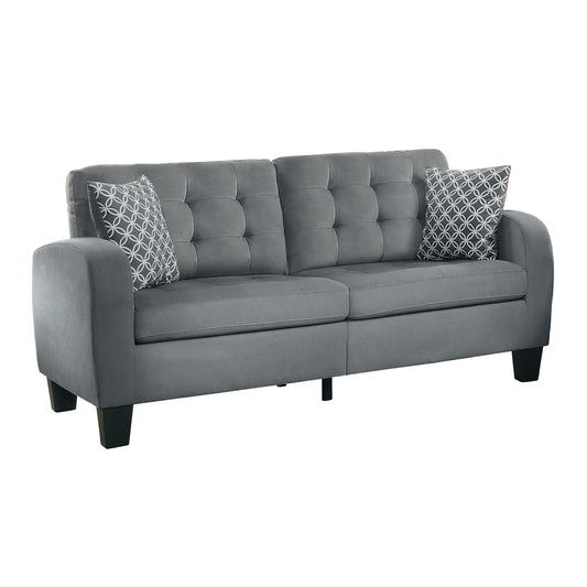 8202GRY*2 - 2pc Set: Sofa, Love