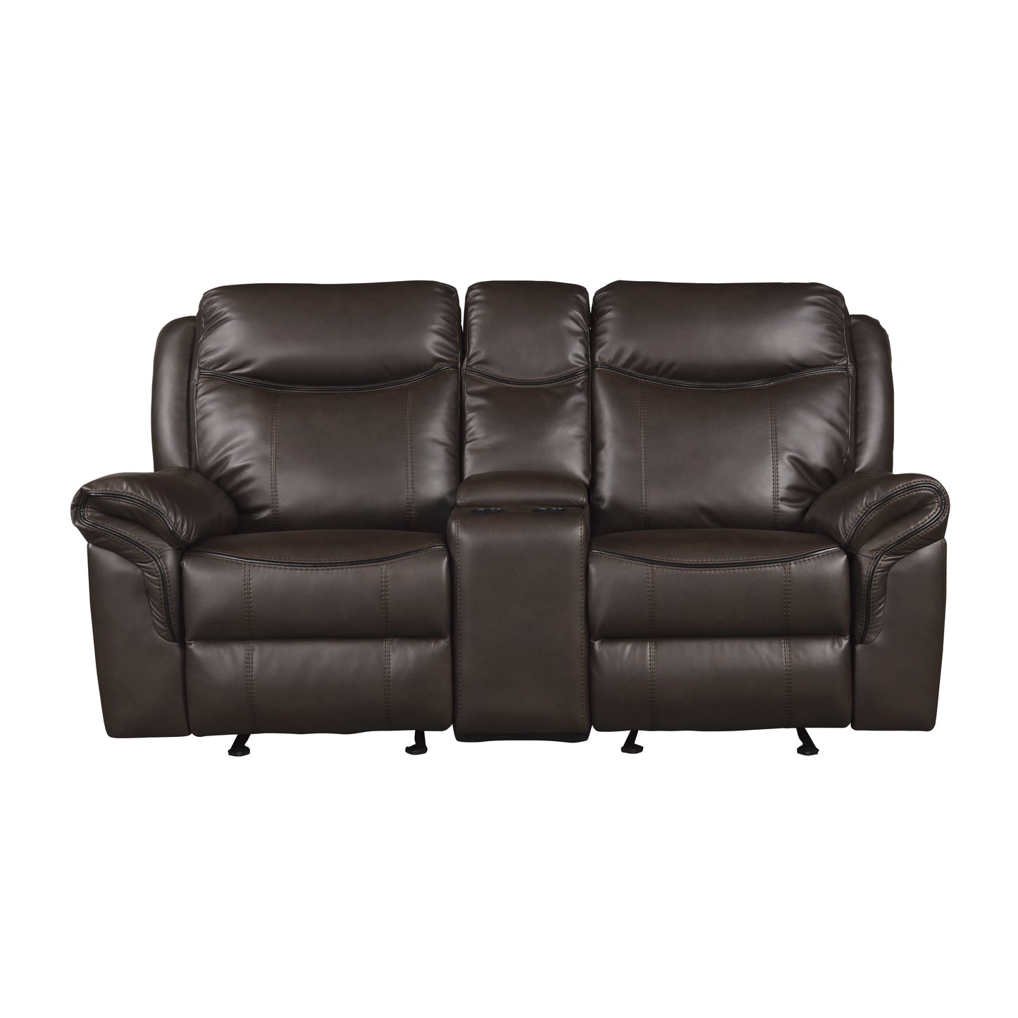 8206BRW*2 - 2pc Set: Sofa, Love