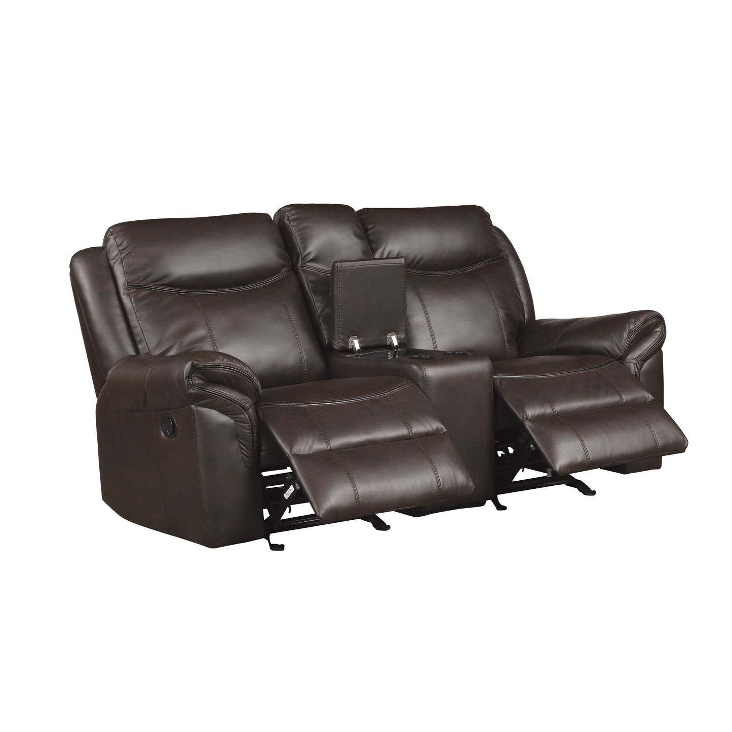 8206BRW*2 - 2pc Set: Sofa, Love