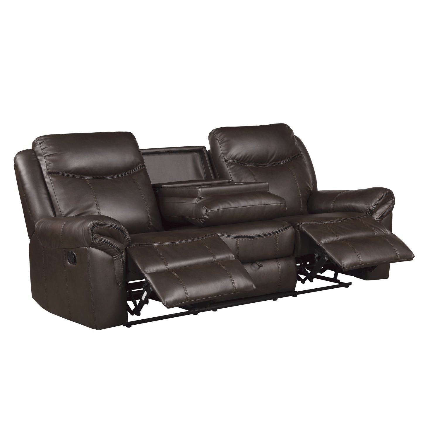 8206BRW*2 - 2pc Set: Sofa, Love