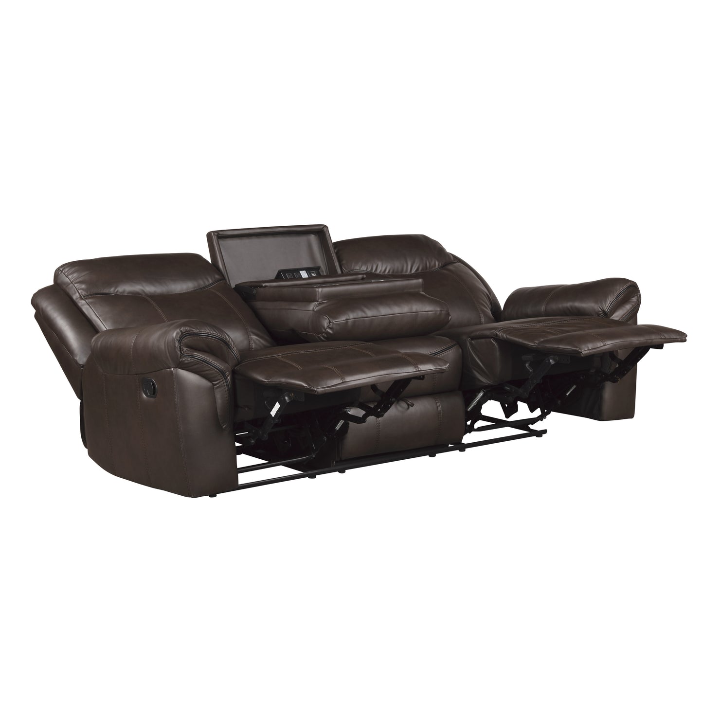 8206BRW*2 - 2pc Set: Sofa, Love