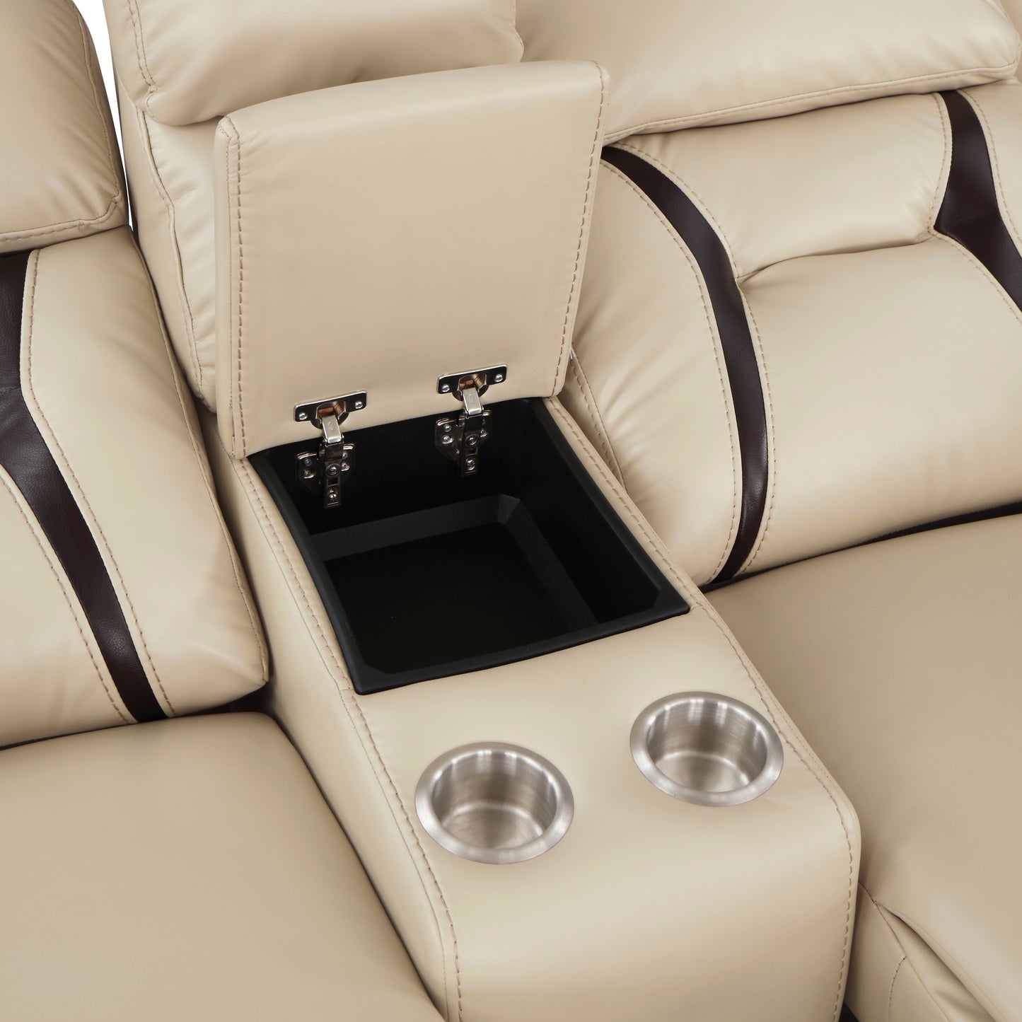 8229NBE-2 - Double Reclining Love Seat with Center Console