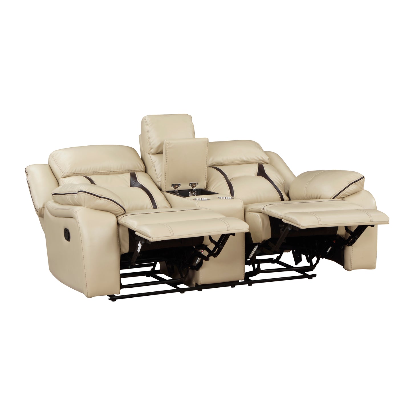 8229NBE-2 - Double Reclining Love Seat with Center Console