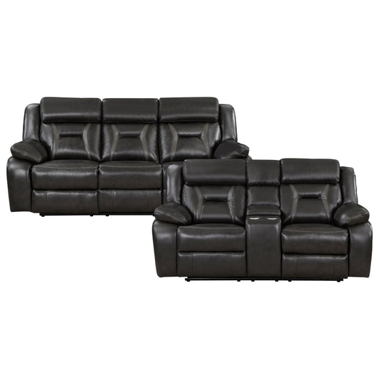 8229NDG*2PW - 2pc Set: Sofa, Love (Power)