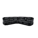 8230BLK*SC - (3)3-Piece Sectional with Right Console