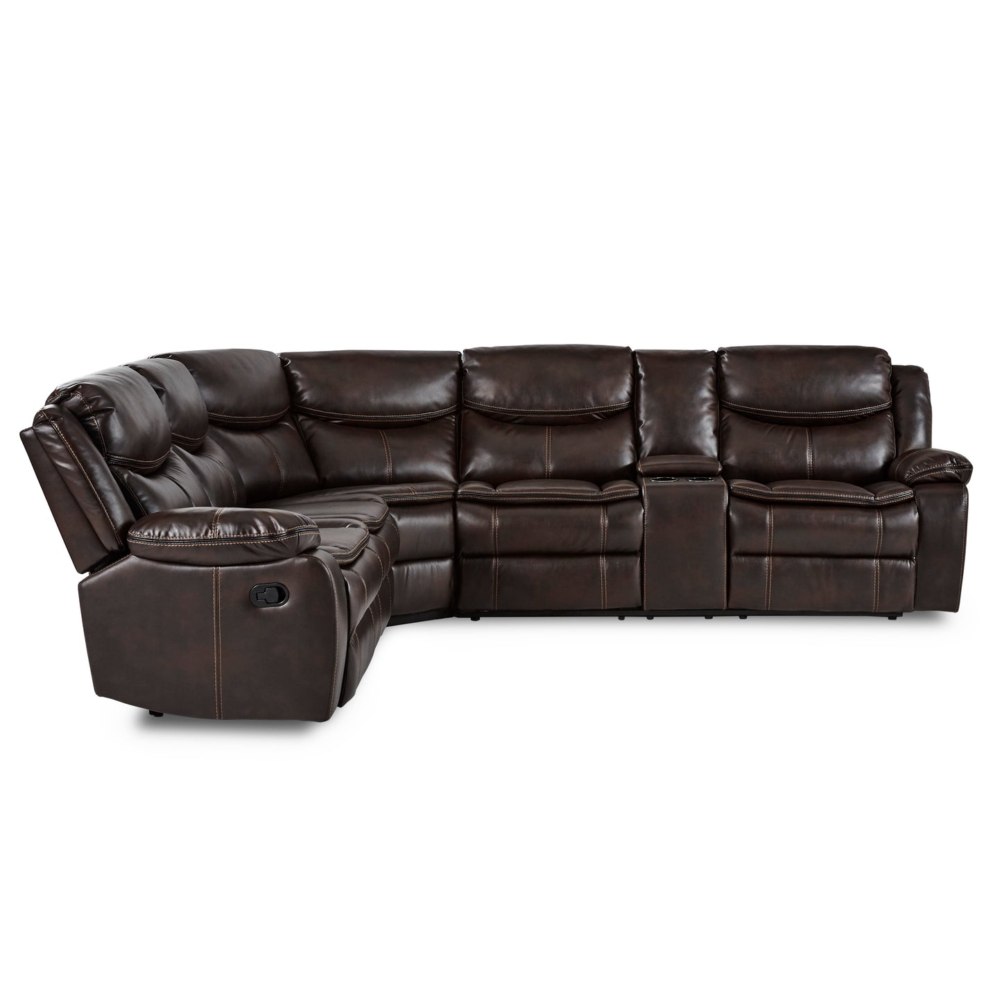 8230BRW*SC - (3)3-Piece Sectional with Right Console