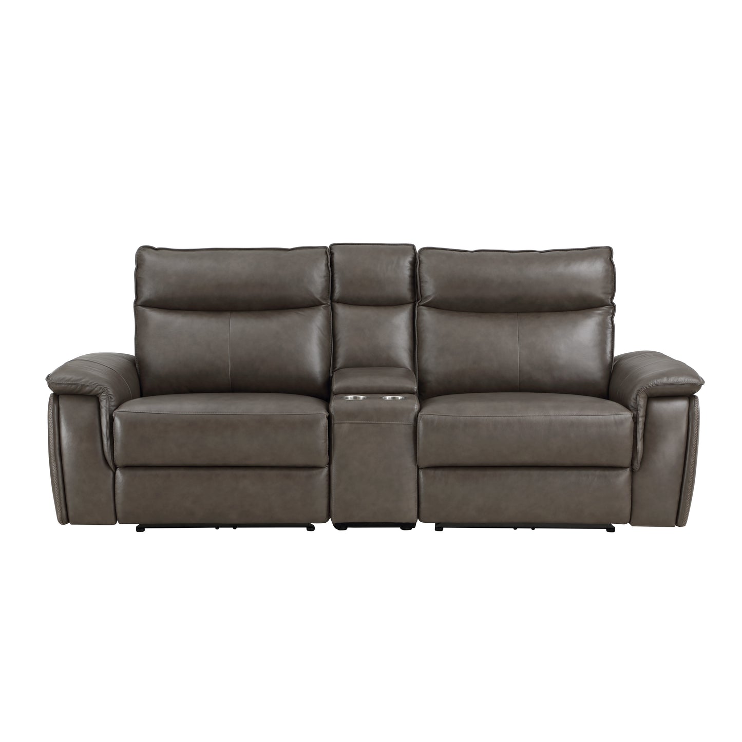 8259RFDB-2CNPWH* - (3)Power Double Reclining Love Seat with Center Console and Power Headrests