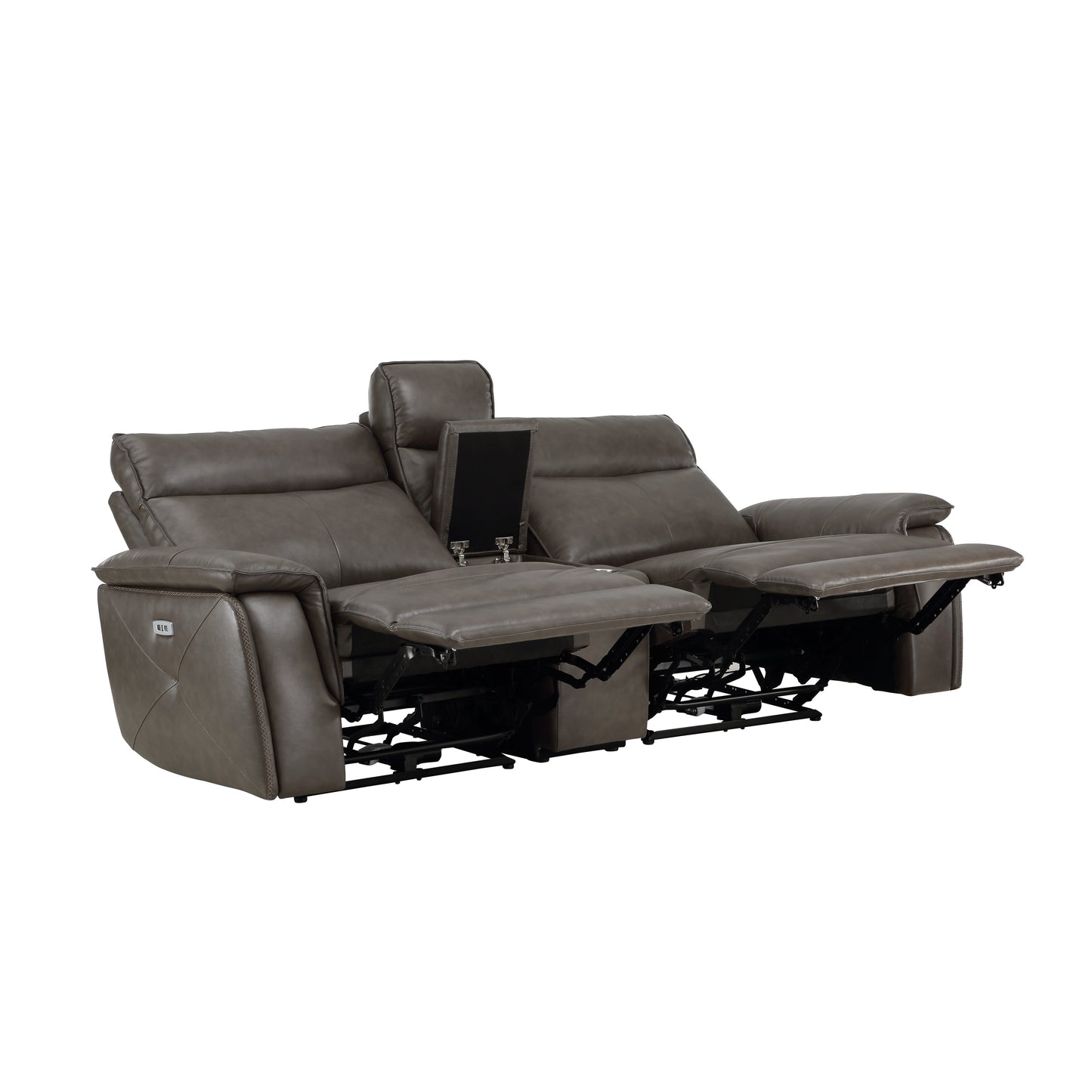 8259RFDB-2CNPWH* - (3)Power Double Reclining Love Seat with Center Console and Power Headrests