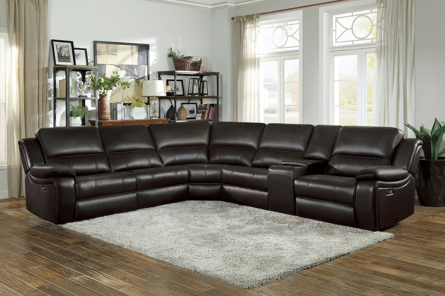 8260DB*6PW - (6)6-Piece Modular Power Reclining Sectional
