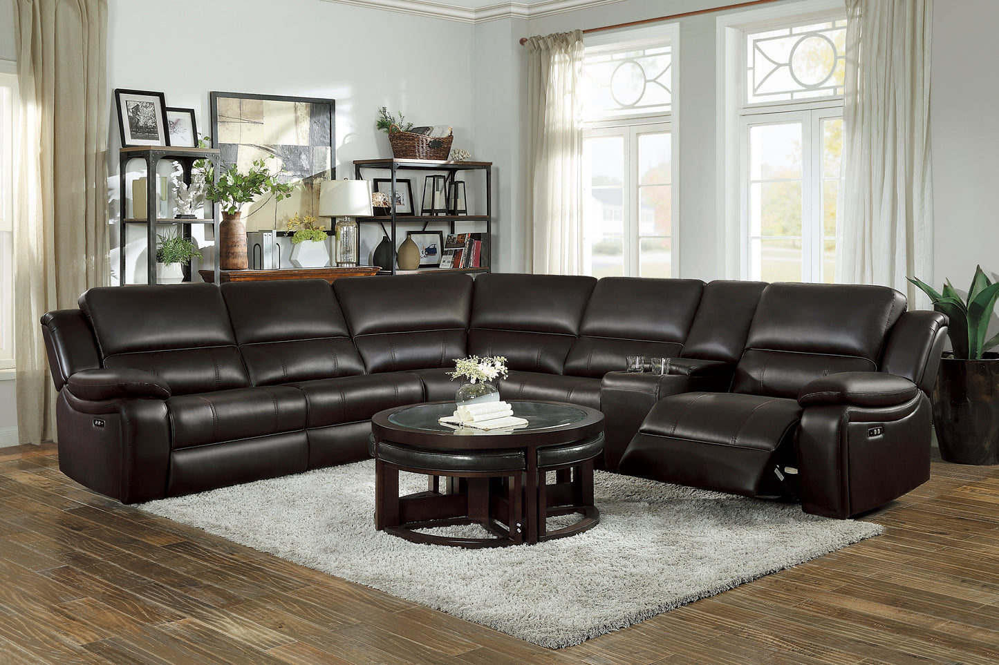 8260DB*6PW - (6)6-Piece Modular Power Reclining Sectional