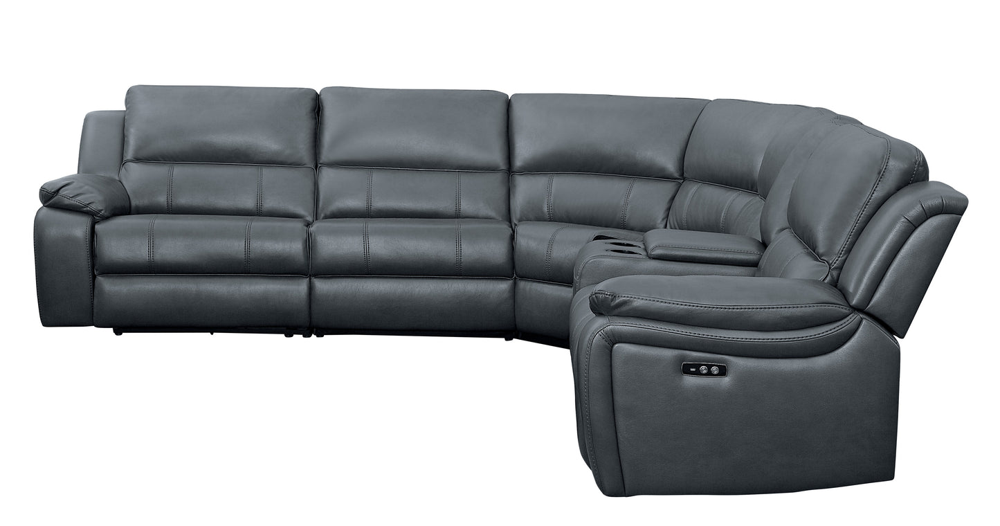 8260GY*6PW - (6)6-Piece Modular Power Reclining Sectional