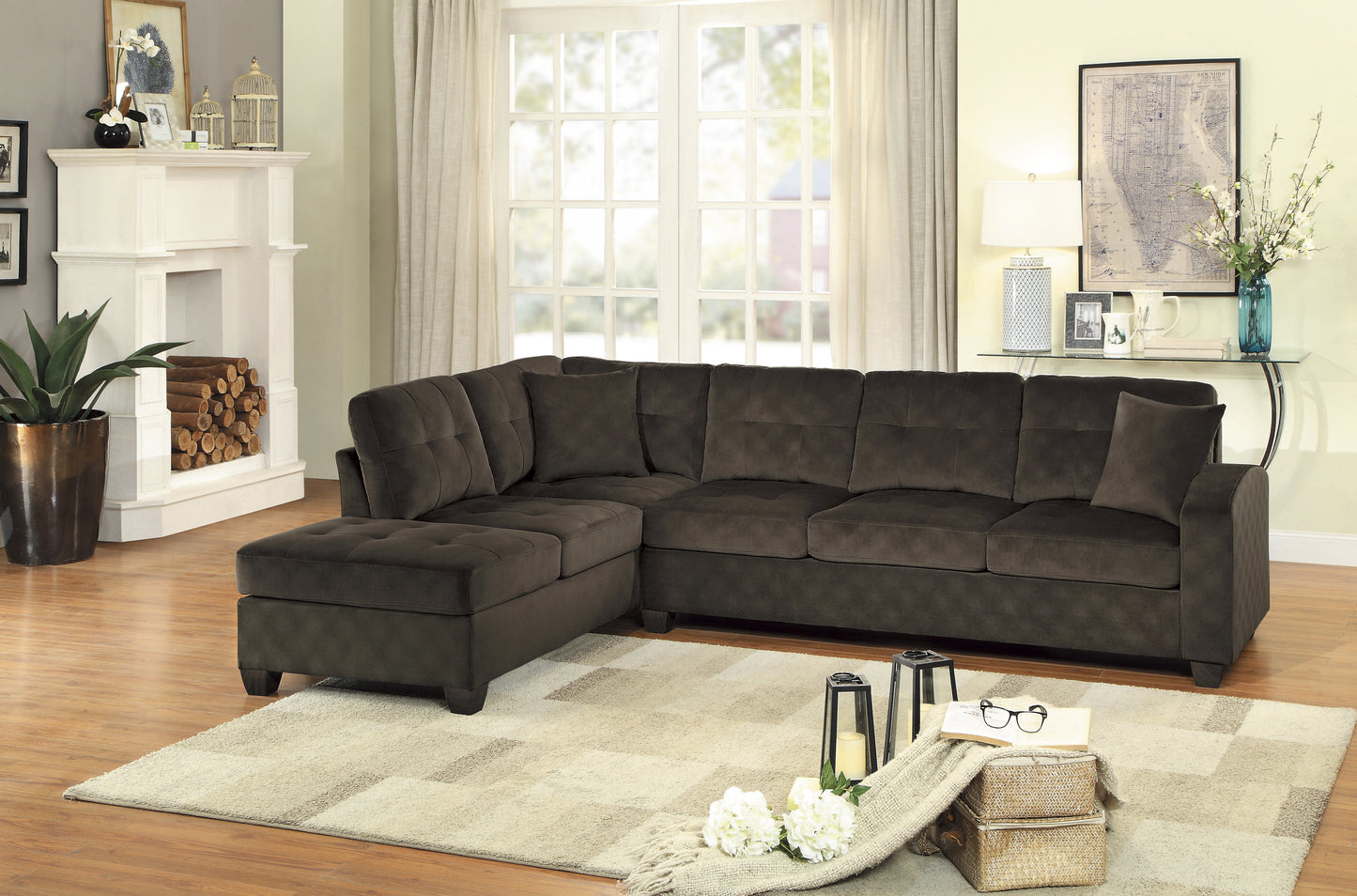 8367CH* - (2)2-Piece Reversible Sectional with Chaise
